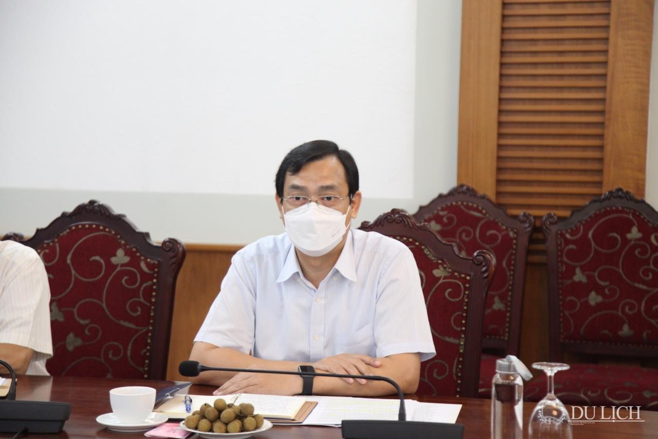 Tổng cục trưởng Tổng cục Du lịch Nguyễn Trùng Khánh phát biểu tại buổi tiếp